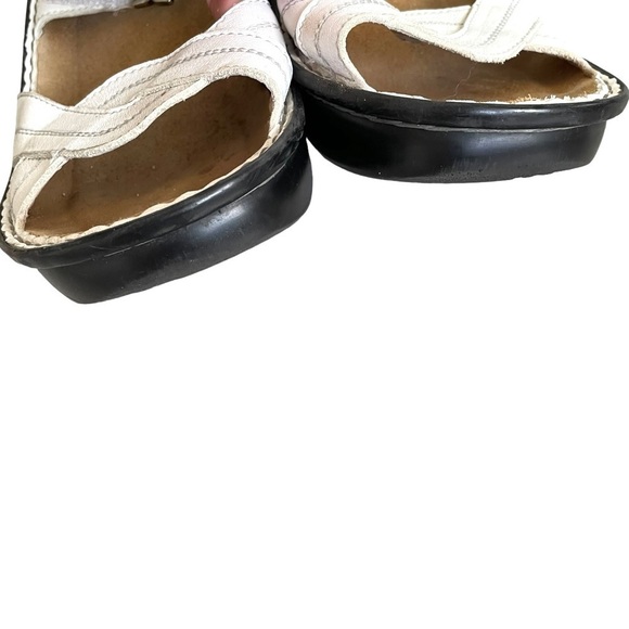 NAOT Leather Velcro Strap Sandals White 40 - Picture 5 of 12